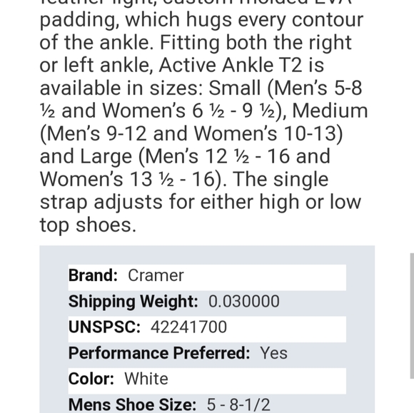 🚫 SOLD 🚫 2- NIB Active Ankle T2 Multi-sport Ankle Brace - Picture 11 of 12